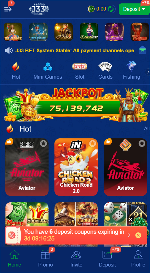 j33bet game